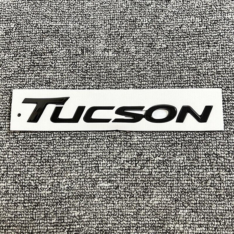 swpzb8 3D ABS Fit 2019-2021 TUCSON Rear Liftgate Nameplate Emblem Badge Letter Glossy Black Accessories