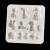 Cartoon Animals Silicone Mold Cats&Dogs&Bone Shape Fondant Cake Mold Chocolate Mould Candy Ice Cube Molds DIY Baking Tools
