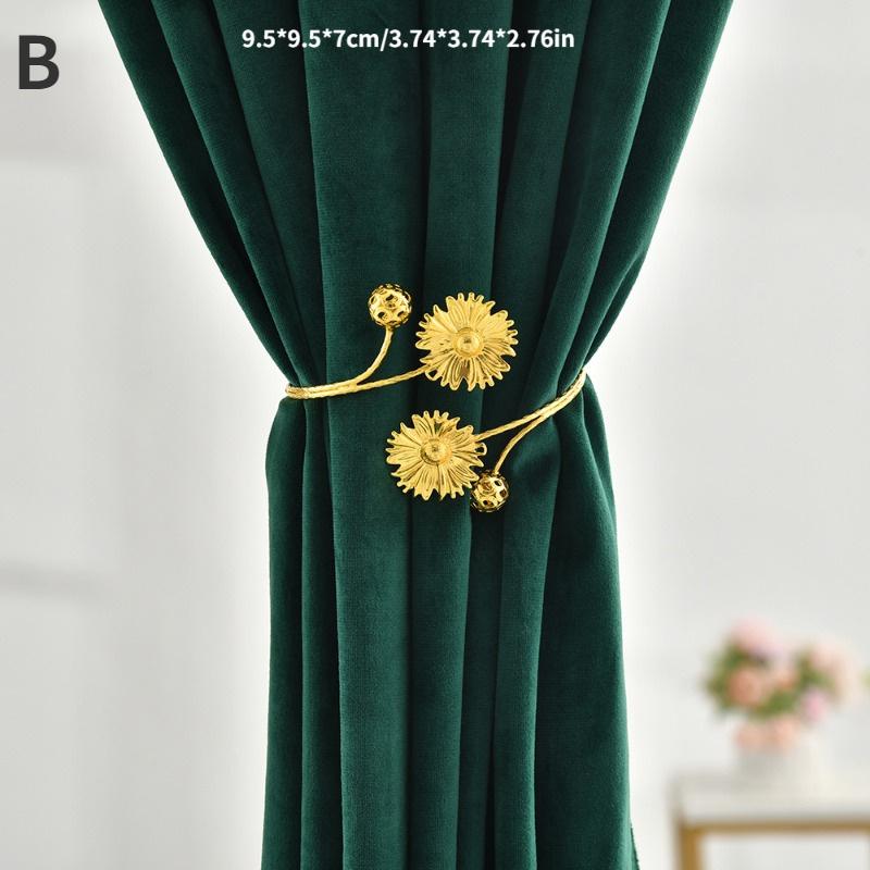 Creative Non Perforated Curtain Straps Simple and Luxurious Metal Butterfly Casual Design Curtain Buckle