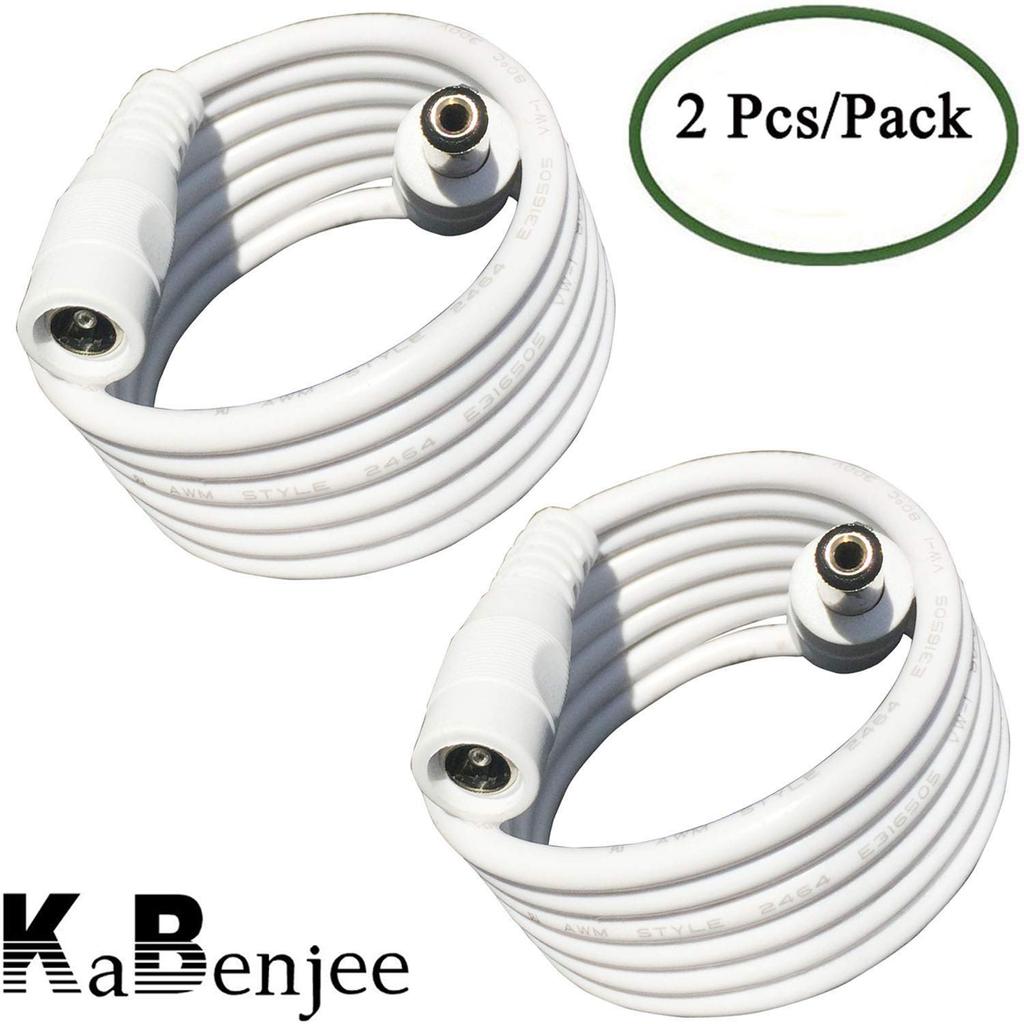 Kabenjee 2x 2m адаптер переменного тока удлинитель шнур питания постоянного тока DC штекер удлинитель для светодиодного удлинителя разъем для видеонаблюдения IP веб-сеть AHD безопасность