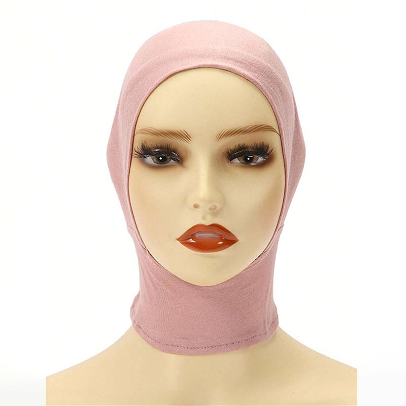 Модный мусульманский хиджаб, шапки, сплошной подшлемник, женская вуаль, модальный хлопок, хиджаб, мусульманский шарф, тюрбан, головной убор, женские хиджабы, исламская шляпа