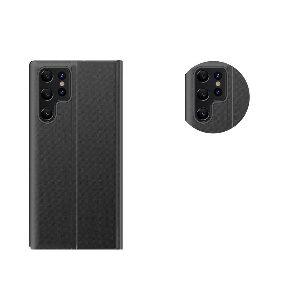 Чехол-книжка Samsung S24 Ultra Black - новый чехол Sleep View от Hurtel