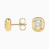 WUIHA 925 Sterling Silver 2 CT Cushion Cut D Color Real GRA Moissanite Diamonds Gemstone Studs Earrings Fine Jewelry Pass Test