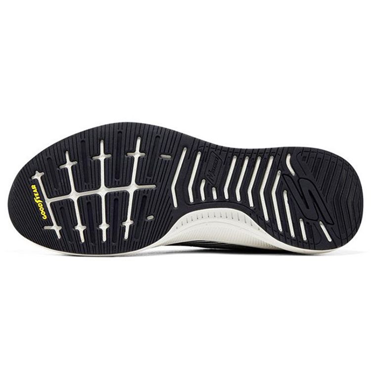 Skechers Go Run Pulse Удобные повседневные кроссовки для бега с низким верхом Мужская кроссовка Белый Черный 220536-WNV