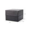 Protective Wristwatch Display Case PU Leather Travel Jewelry Organizer  for Men Gift