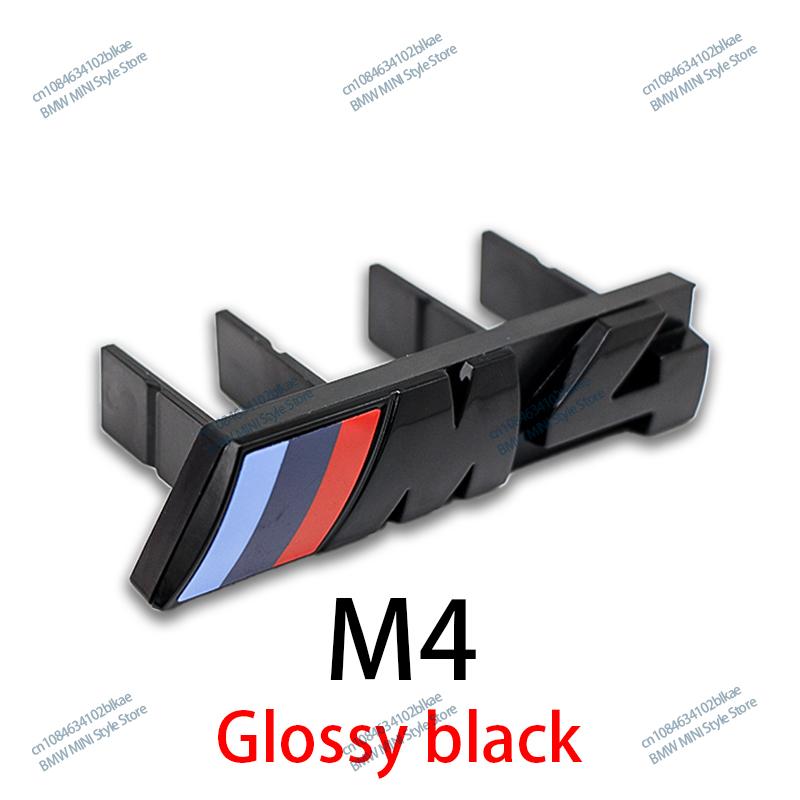 3D ABS Front Grille Badge Emblem for BMW M1 M2 M3 M4 M5 M6 M7 M8 Glossy Black Chrome Letter Logo Accessories E90 F30 G20 F20 E46