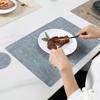 Dual Side Placemat Waterproof Faux Leather Coaster Placemat Solid Color Heat Insulation Pad for Dining Tables Countertops