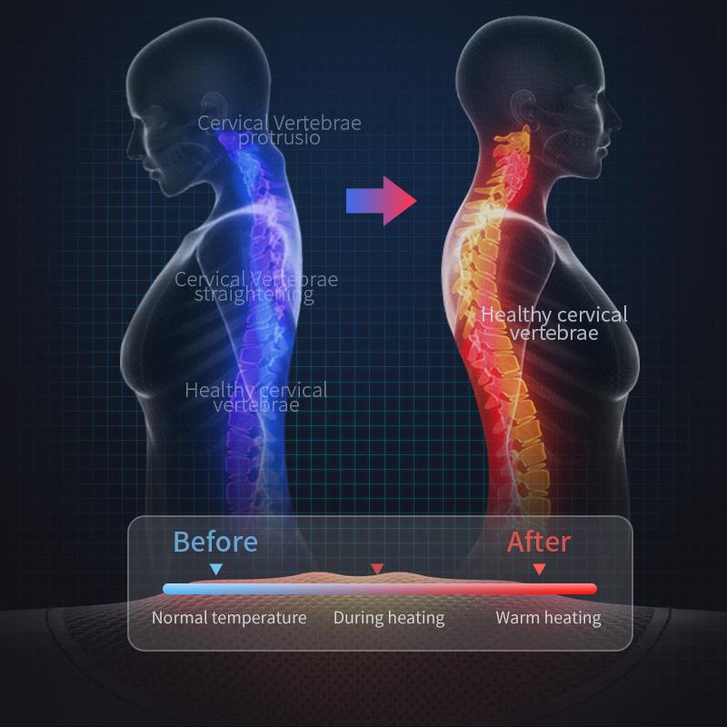 JINKAIRUI Электрический инфракрасный нагрев, разминающая шея, плечи, спина, тело, спа-массажная подушка, автомобильное кресло, массажер шиацу, устройство Masaj