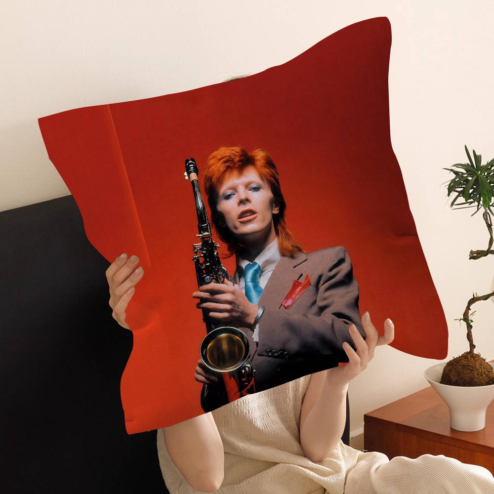 Подушка с принтом горячего певца D-David B-Bowie, чехол для диванной подушки, украшение для дома, детский подарок