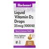 Liquid Vitamin D3 Drops, Citrus, 25 mcg (1,000 IU), 1 fl oz (30 ml)