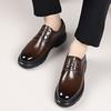 Модная мужская кожаная обувь Оксфорды Классическая шнуровка Формальная обувь для платья Деловой кэжуал Мужская обувь для платья Новая нескользящая подошва Балетки