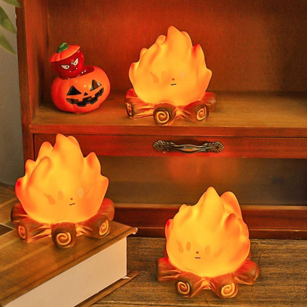 Flame Simulation Flame Night Light Battery Operated Night Lamps  Home Tabletop Ornament