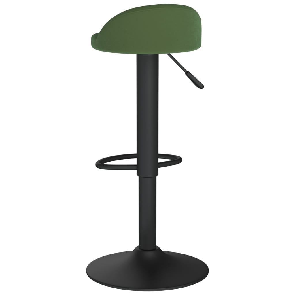 Bar Stool Dark Green Velvet