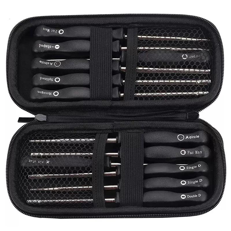 Carburetor Screwdriver Kit with Cleaning Brush & Storage Bag Carburetor Adjustment Repair Tool Motorcycle Tool Accessories
