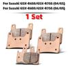 MRRANGT Motorcycle Sintered Metal Brake Pads Set Fits For Suzuki GSXR600 GSXR750 2004-2016 Front and Rear Brake Pads Kit