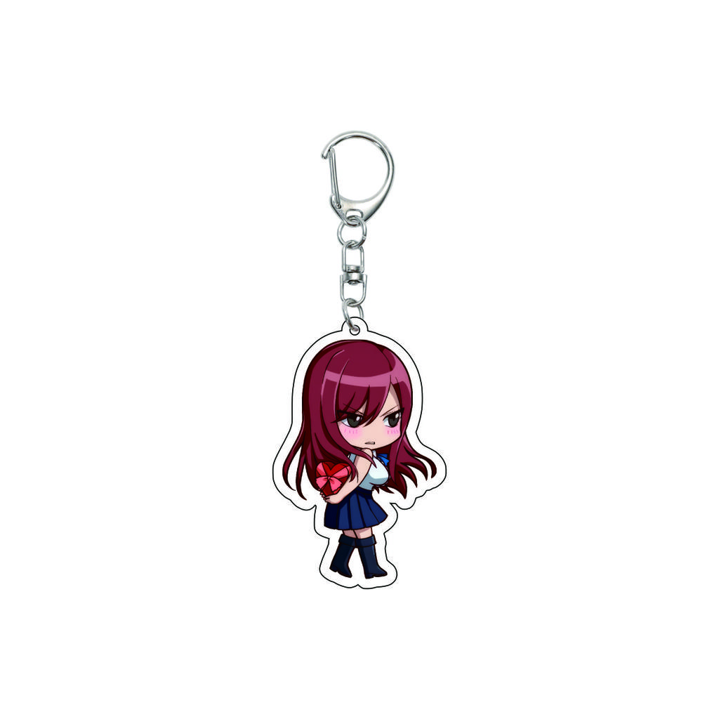 55MM Аниме FAIRY TAIL Брелок Этериус Нацу Драгнил/Люси Хартфилия/Эрза Скарлет Брелок Акриловая Модель Christmas Gifts