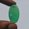 Natural Chrysoprase Gemstone Cabochon 23 Carats Size 32x18 MM Oval Shape, Jewelry Making Craft Supply
