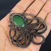 Изумрудная подвеска, Подвеска из медной проволоки 999 пробы, Ювелирные изделия с драгоценными камнями, Подвеска ручной работы, Потрясающие украшения, Подарок для нее