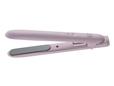 Vidal Sassoon Утюжок для волос Vidal Sassoon, мобильный выпрямитель для волос, базовый, с питанием от USB, совместимый с зарубежными странами, 2 уровня регулировки температуры, чехол в комплекте, розовый