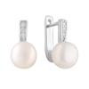 Silver Earrings with Natural Pearls (2084136)