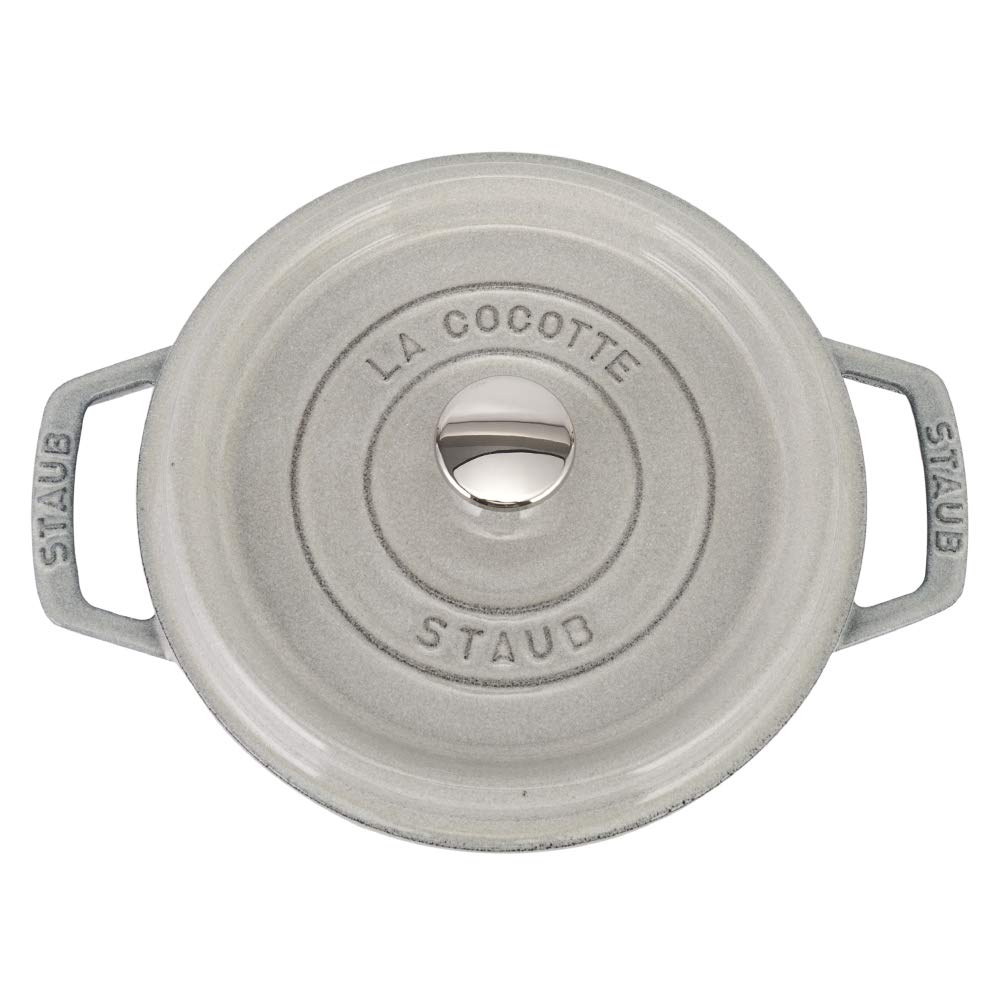 Staub Pico Cocotte круглый 20 см горшок для кампани эмалированный горшок Rund Brater blanco trufa горшок посуда кухонная утварь [Staub Pot] (Белый трюфель)