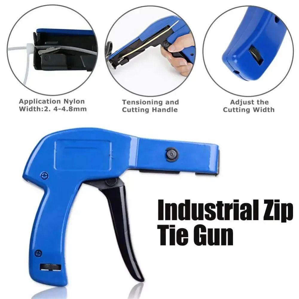 Ergonomic Nylon Zip Tie Pliers Labor Saving Efficient Cable Tie Tool Alloy Quick Tighten Flush Cut Zip Tie Tool