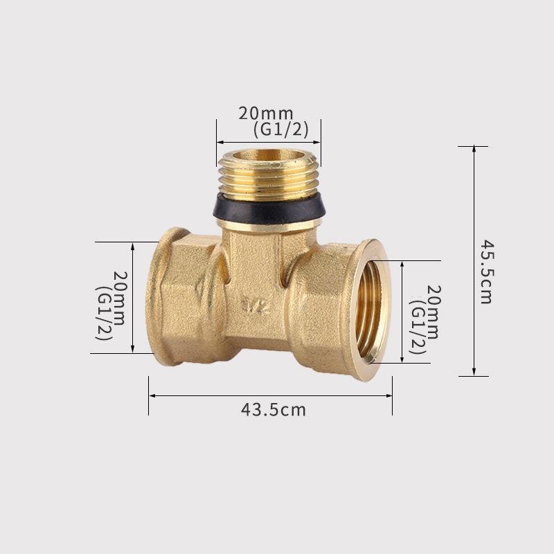 Латунный фитинг BSP 1/2"3/4"1" Резьба внутренняя/наружная Равнозначно Тройник 3-ходовой Прямой угольник Тип адаптера Бесплатная сырьевая лента