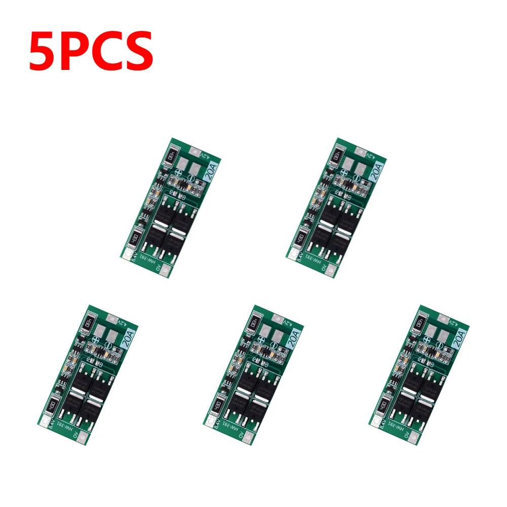 1-30 шт. HW-391 2S 20A 7.4V 8.4V Модуль BMS для 18650 Плата защиты зарядного устройства литиевых батарей 18650 Стандартный/Балансировочный модуль для DIY