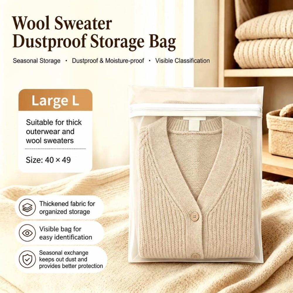 Rectangular Clothing Storage Bag Anti Yellowing Clothing Organizer For Bedroom Wardrobe