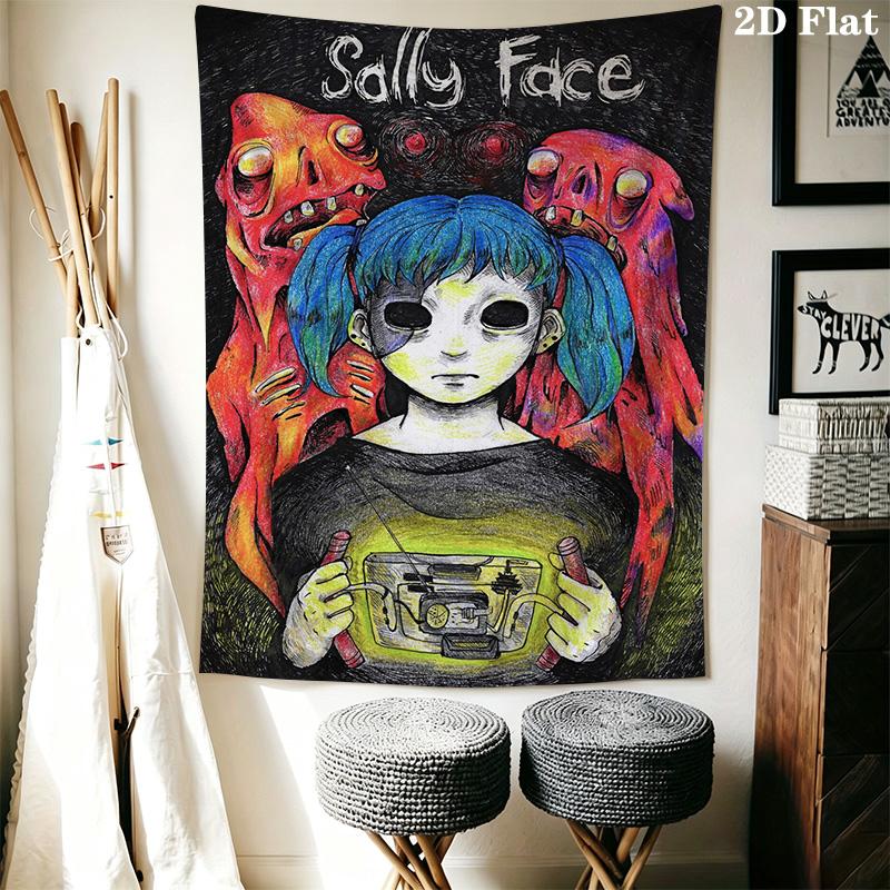 Гобелен с рисунком Sally Face для домашнего декора, Настенное панно, Декоративное полотно для стены RV.XGT0914189