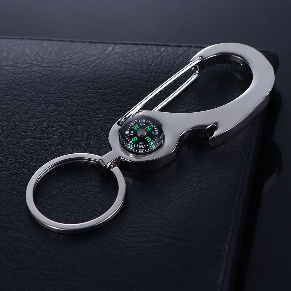 Creative Cute Compass Multi-function Tool Car Accessories Key Rings Opener Keyfob Car Keychain