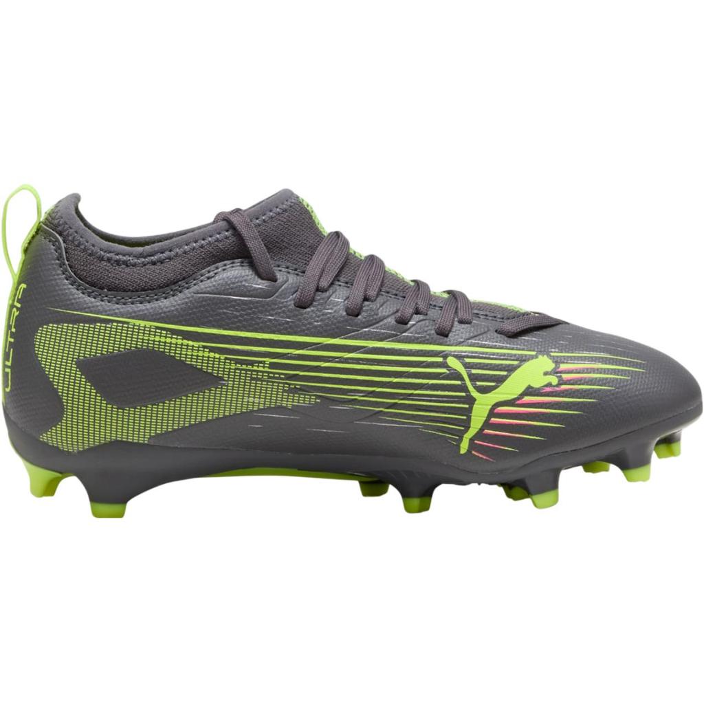 Puma Ultra 5 Match FG/AG Стильные Удобные Прочные Низкие Футбольные Бутсы Детские Футбольные Бутсы Серебристо-Желтые 108167-03