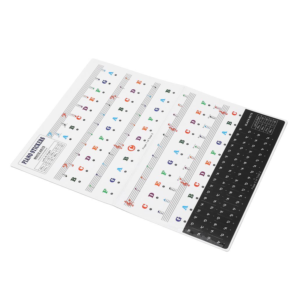 Наклейки для клавиатуры фортепиано для 88 61 54 49 клавиш ПВХ Съемные Буквы клавиатуры фортепиано для начинающих и детей