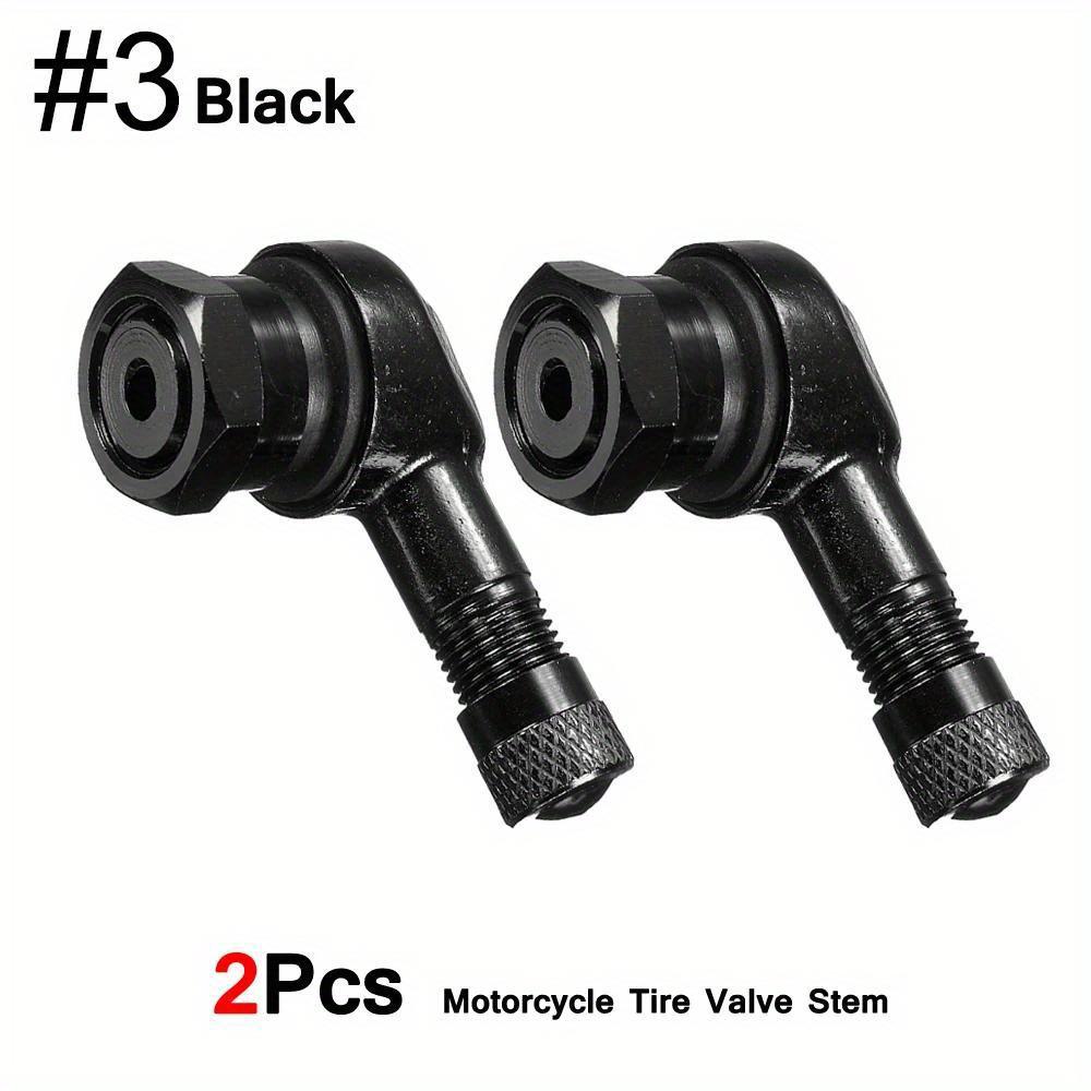 2Pcs 90 Degree CNC Motorcycle Tire Valve Stems -Universal Motorcycle Aluminum Wheels Tire NCY Leak-proof TWPO Valve Caps