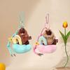 Bag Hanging Groundhog Dolls Pendant Cartoon Car Keyring Funny Plush Groundhog Keychain  Friend