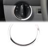 Stainless Steel Interior Car Headlight Switch Button Cover Trim For Skoda Octavia A7
