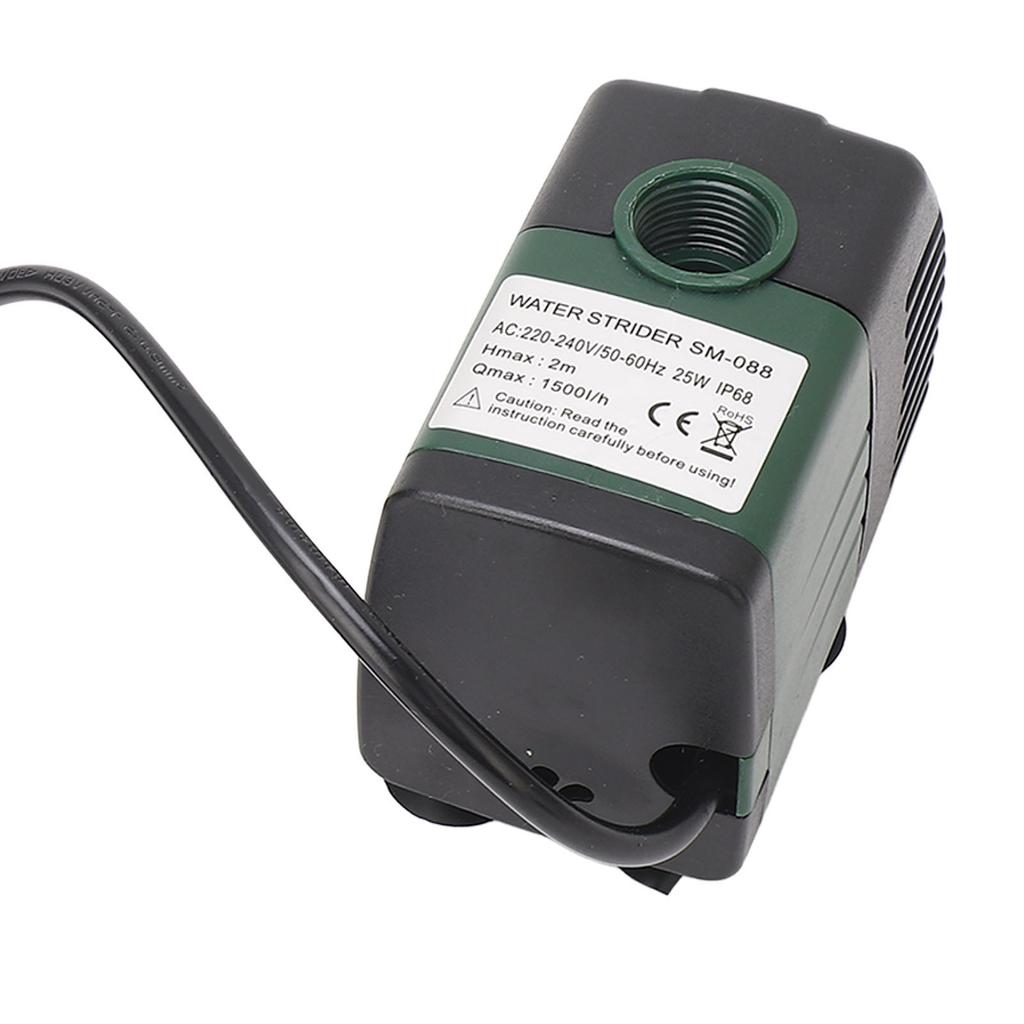 Погружной насос для фонтана, аквариума, циркуляции воды, фильтрации, 25 Вт, микро, 1500 л/ч, IP68