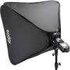 Godox foldable universal softbox With honeycomb & grid s type speedlite bracket S2 with For V1 series, AD200Pro, AD200, AD400Pro, V860II series, TT350