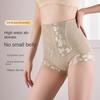 Утягивающие трусики-пояс, формирующее белье, с высокой талией, кружевные, с цветочным узором, эластичные, послеродовая корректирующая фигуру одежда, женские