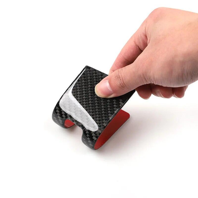 Carbon Fiber Car Interior Trim Strips For Volkswagen VW Scirocco Center Console Gear Shift Frame Panel Sticker Car Accessories