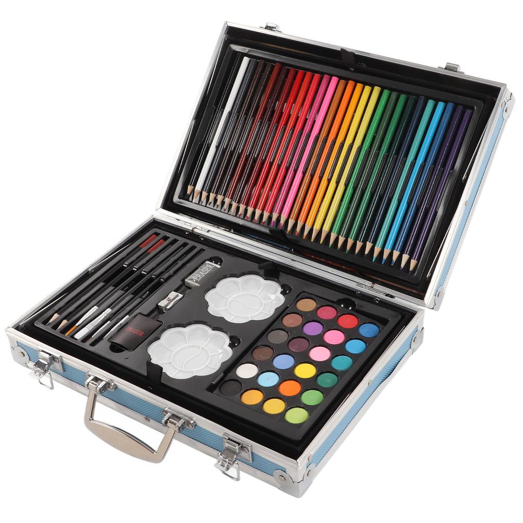Kids Painting Set Complete Variety Exquisite Aluminum Box Packaging Color Pencil Set for