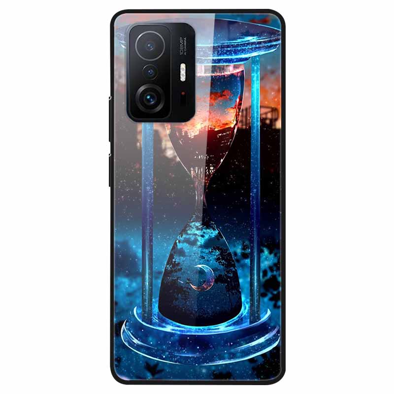 Закаленное Стекло Чехол Для Xiaomi 11T Чехол 6.67 Крутой Бампер Жесткий Стеклянный Чехол Для Xiaomi 11T Pro Чехол Mi 11T Pro Mi11T Capa Оболочки