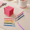 Ceramic Modeling Tools 1 Set Polymer Clay Thickness String Rollers Rolling Guide 0.5-5mm with Storage Base Strip Roller Maker for Earrings