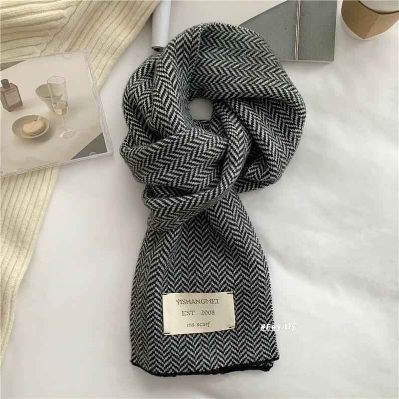 Women Scarf Pashmina Shawls Wraps for Evening Dresses Winter Warm Scarves with Pom Poms