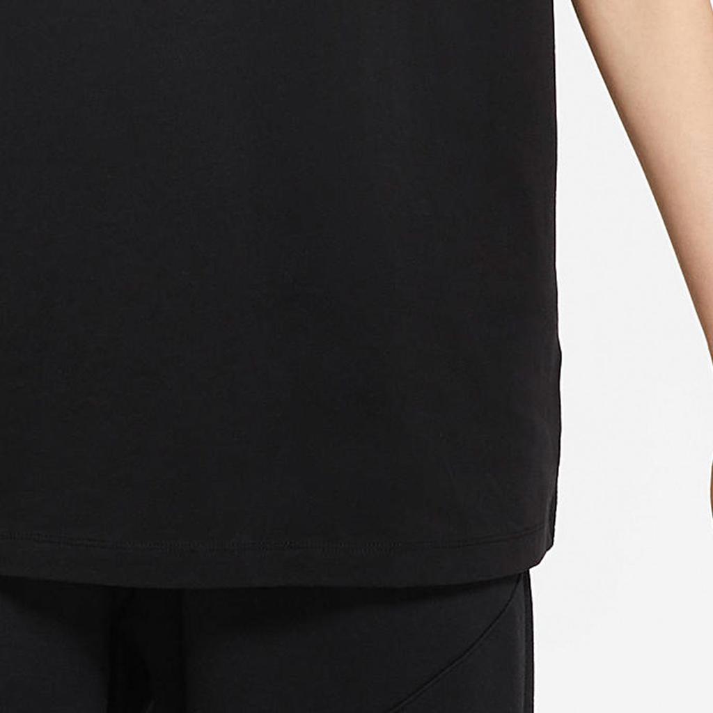 Nike Letter Logo Print Round Neck Short Sleeve T-Shirt Women Tops Black DN4862-010