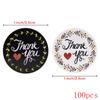 50-500pcs 1 Inch Flower Thank You Stickers Seal Label Handmade Stickers Scrapbooking for Gift Envelope Seals Stickers
