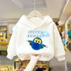 Детский мультяшный принт Super Wings, удобная толстовка с капюшоном, осенне-зимняя, для активного отдыха на улице, спортивные топы с длинным рукавом