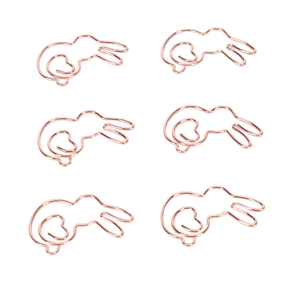 160 шт. детские скрепки в стиле кролика, сглаживающие прочные металлические изысканные золотые милые скрепки для 