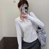 Ice silk sunscreen clothes women's thin 1011 new slim-fit waist stand-up collar small yoga clothes hooded jacket sunshade