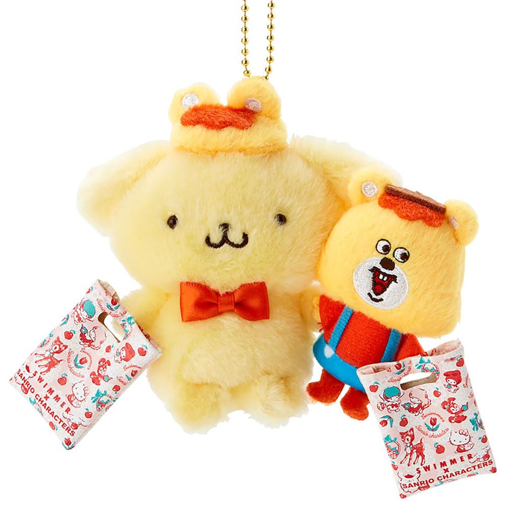 Sanrio (SANRIO) Sanrio Mascot Holder SWIMMER x SANRIO CHARACTERS Pompompurin Pudding POMPOMPURIN 10 x 11 x 5 cm Character 475491 SANRIO
